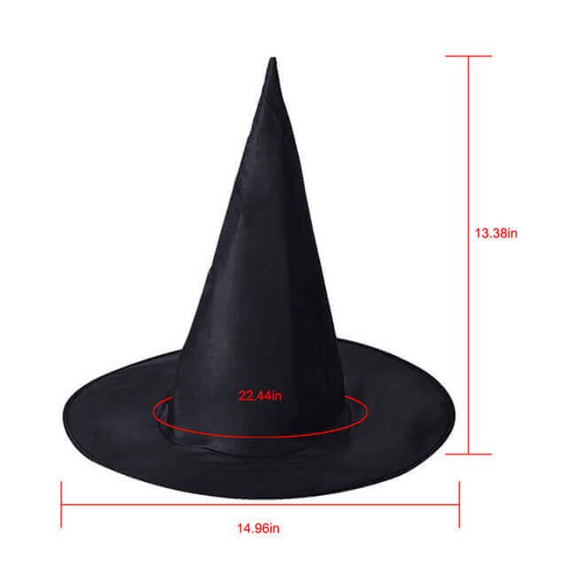 Oxford Black Witch Hat For Halloween CPH-007 - Glorycarnival