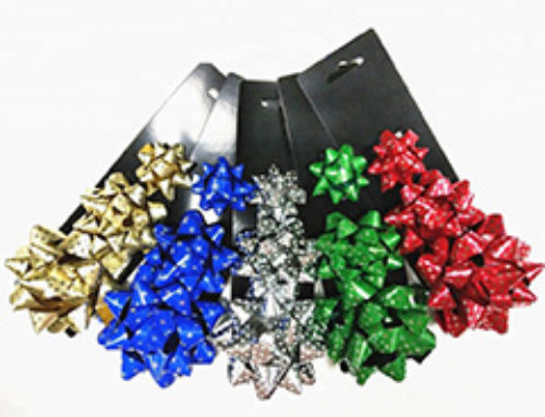 Metallic Star Ribbon Bow RBB-011